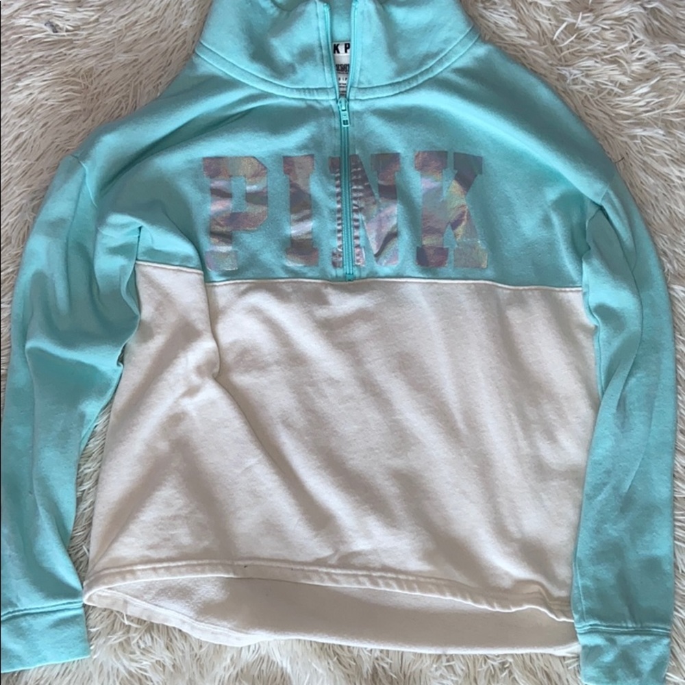 pink 1/2 zip up